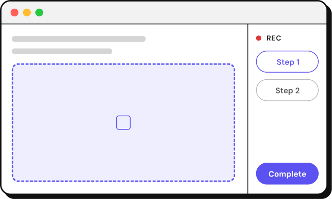 Capture step illustration