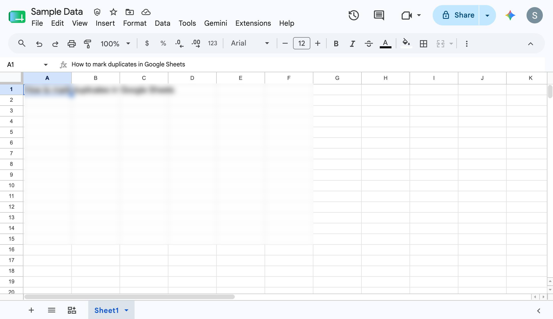 There you go! Your Google sheet will open up a new tab with the data saved as a Google Sheet.