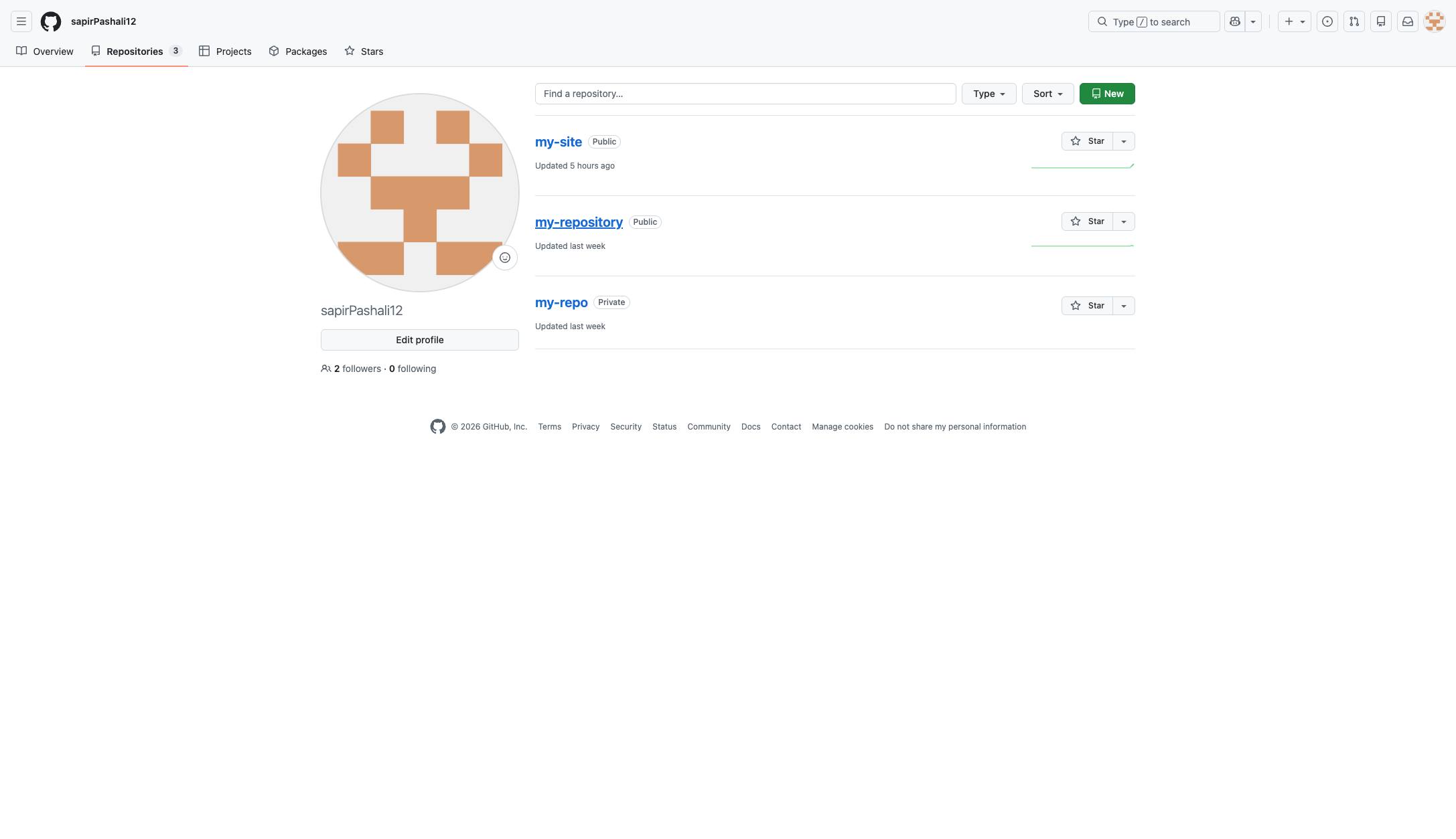 Open the repository you want to delete on GitHub.
