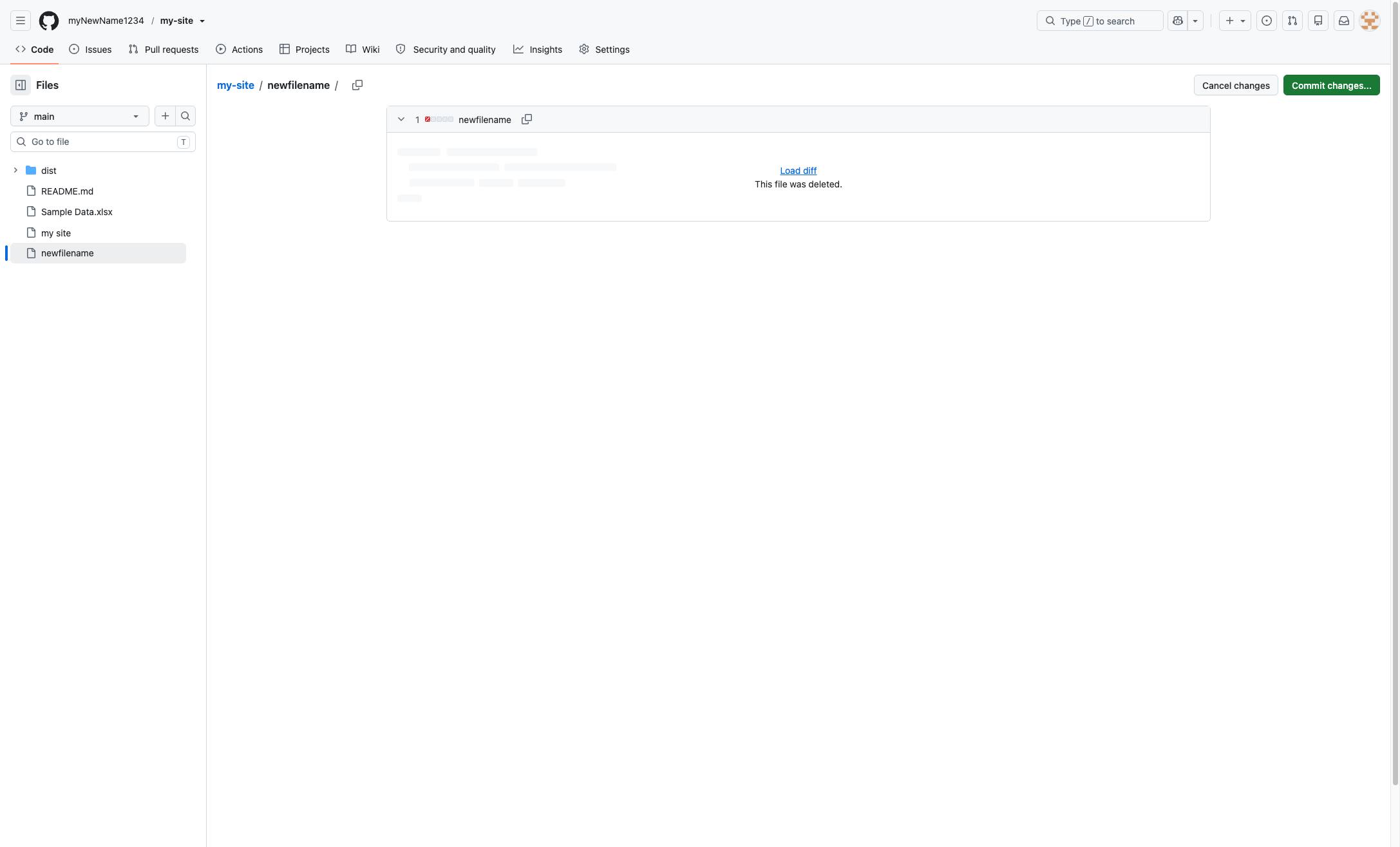 You'll have to commit the changes, so make sure to add a commit message.