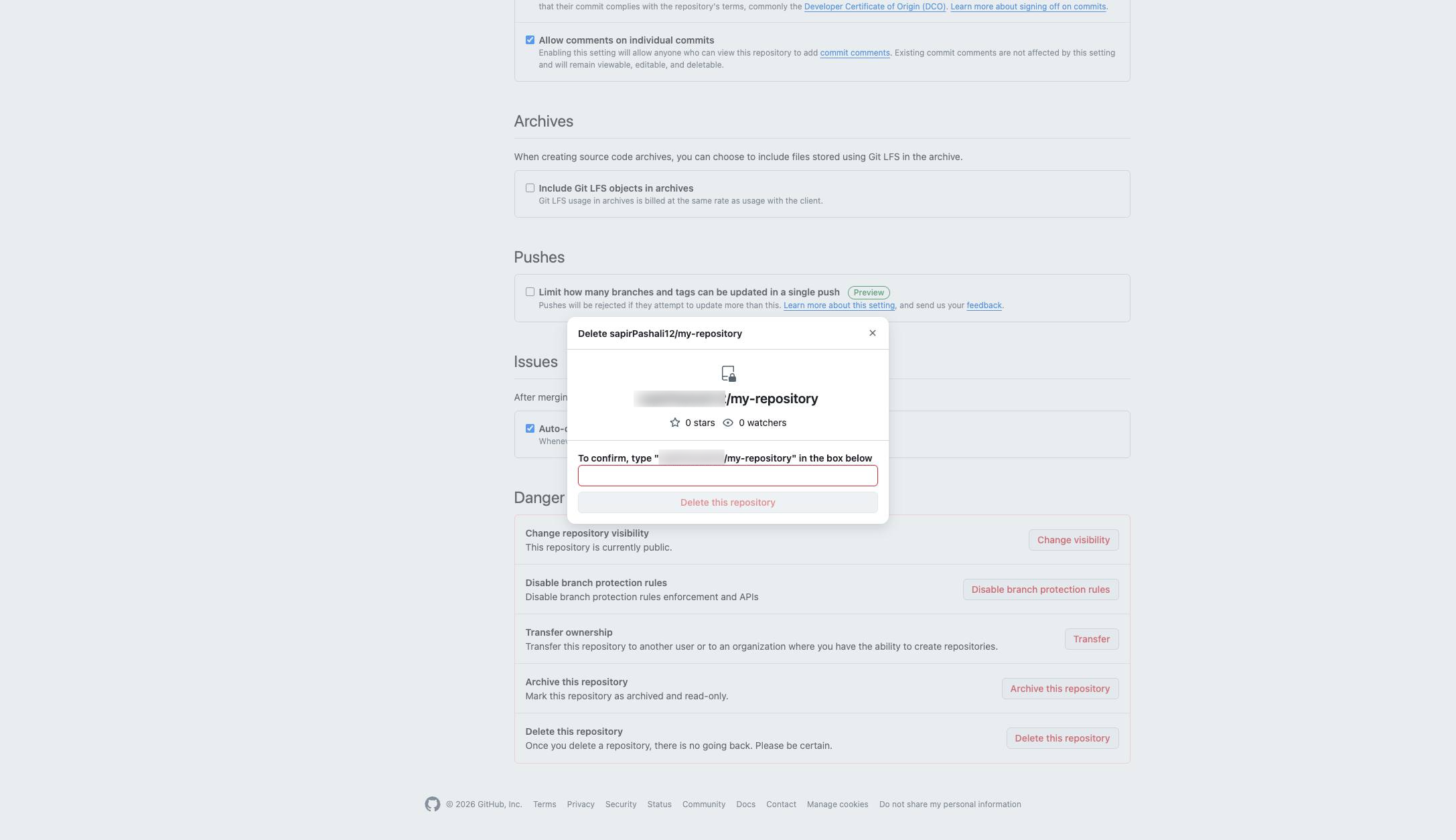 Click the confirmation label