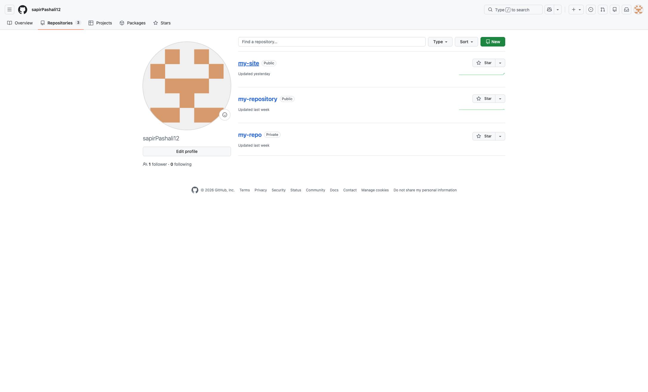 Locate the Repository you would like to add a folder to.