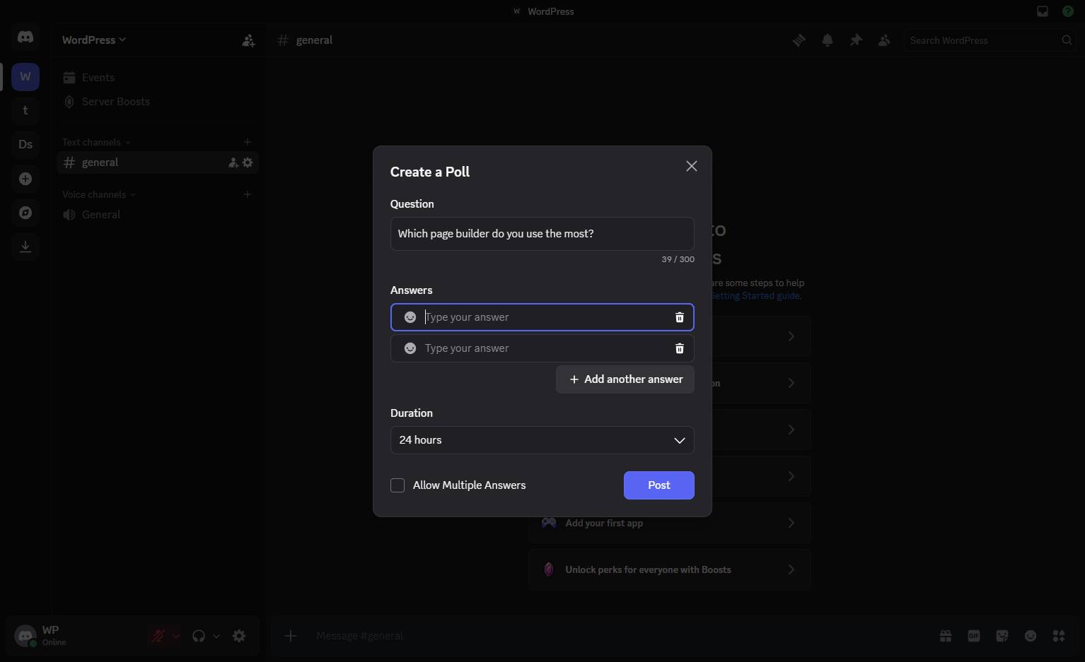 Click the Type your answer field