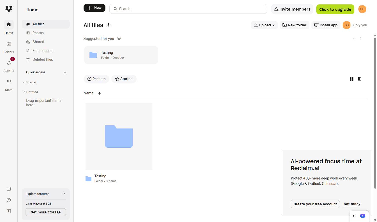 Dropboxに移動