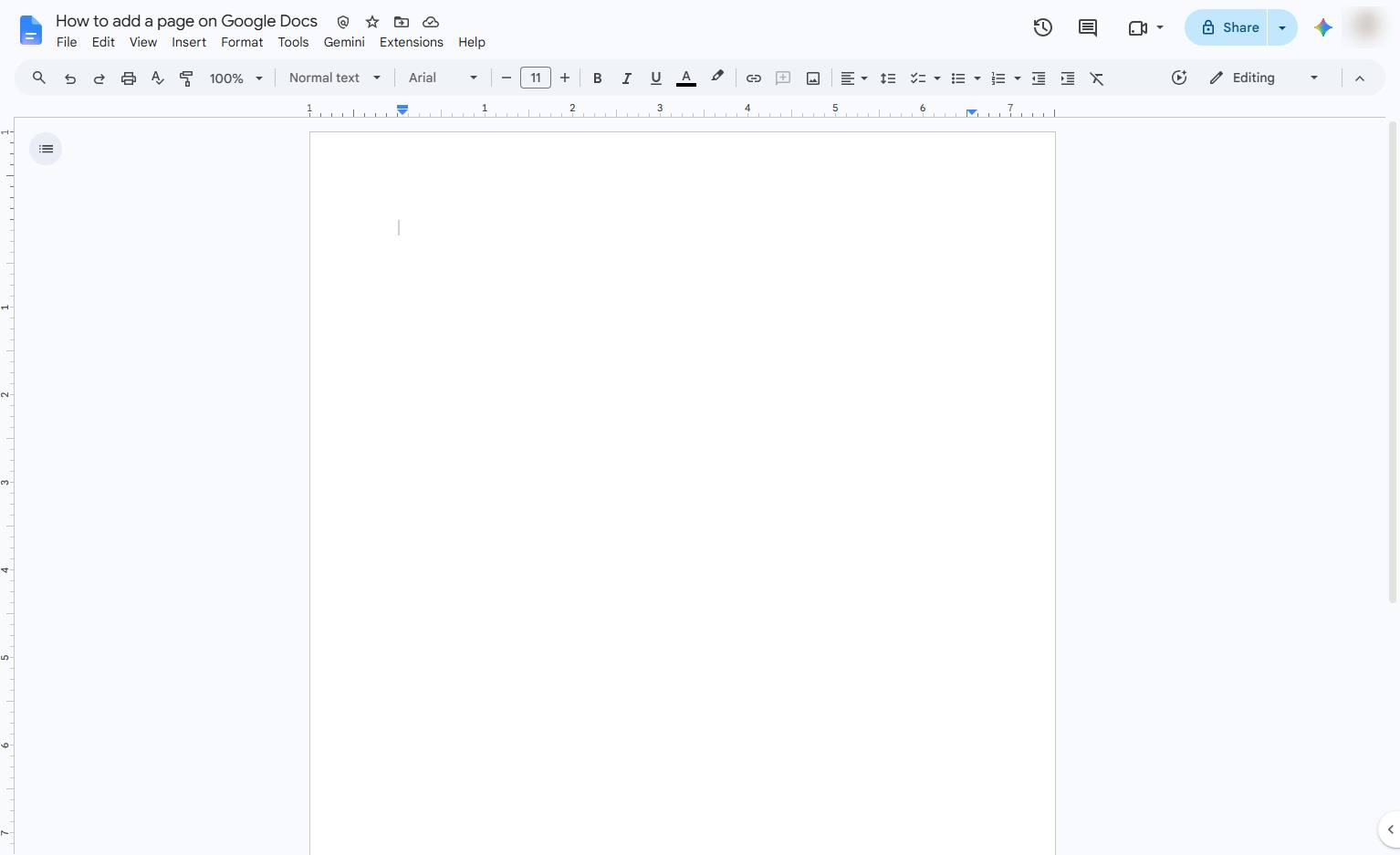 Open the Google Docs document