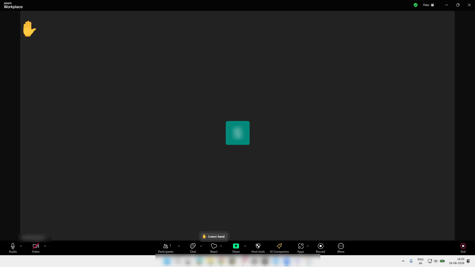 画面に手のアイコンが表示
