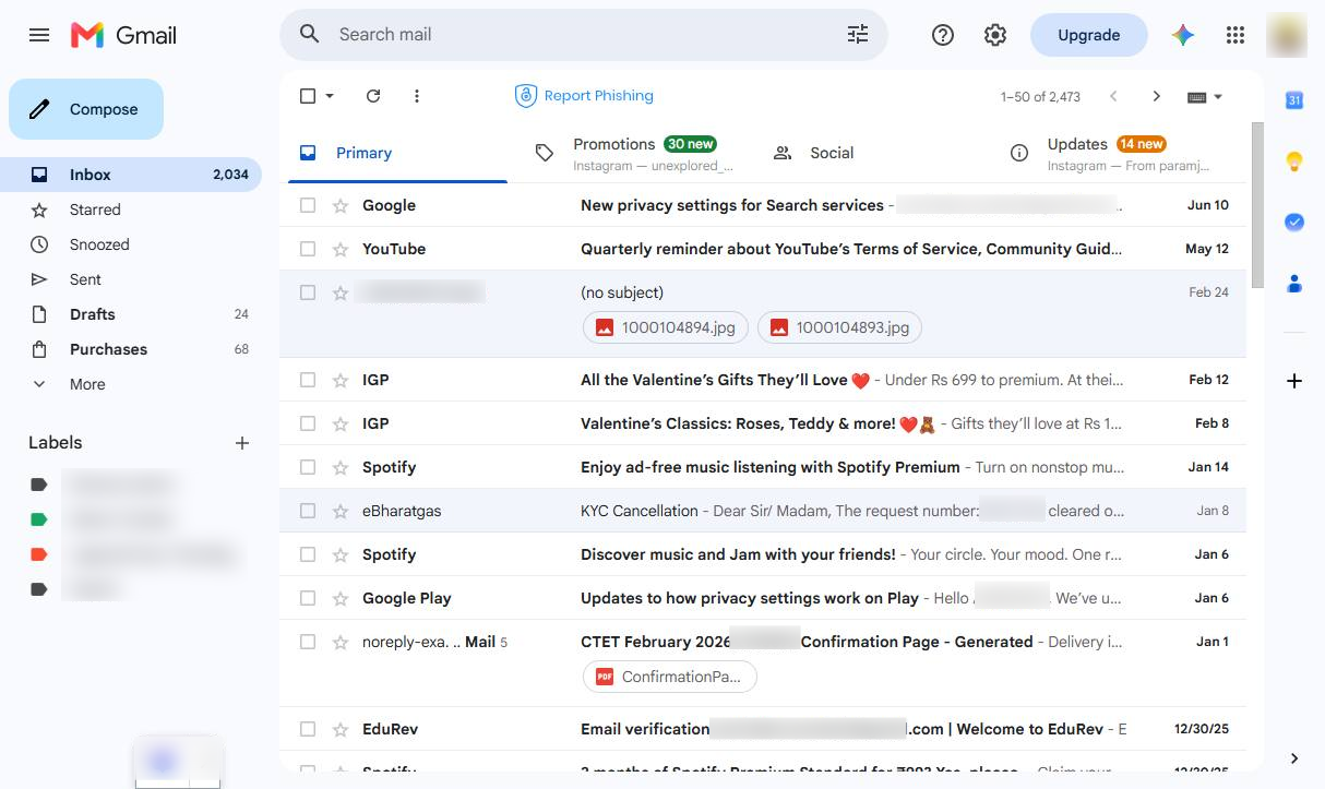 Gmailを開く