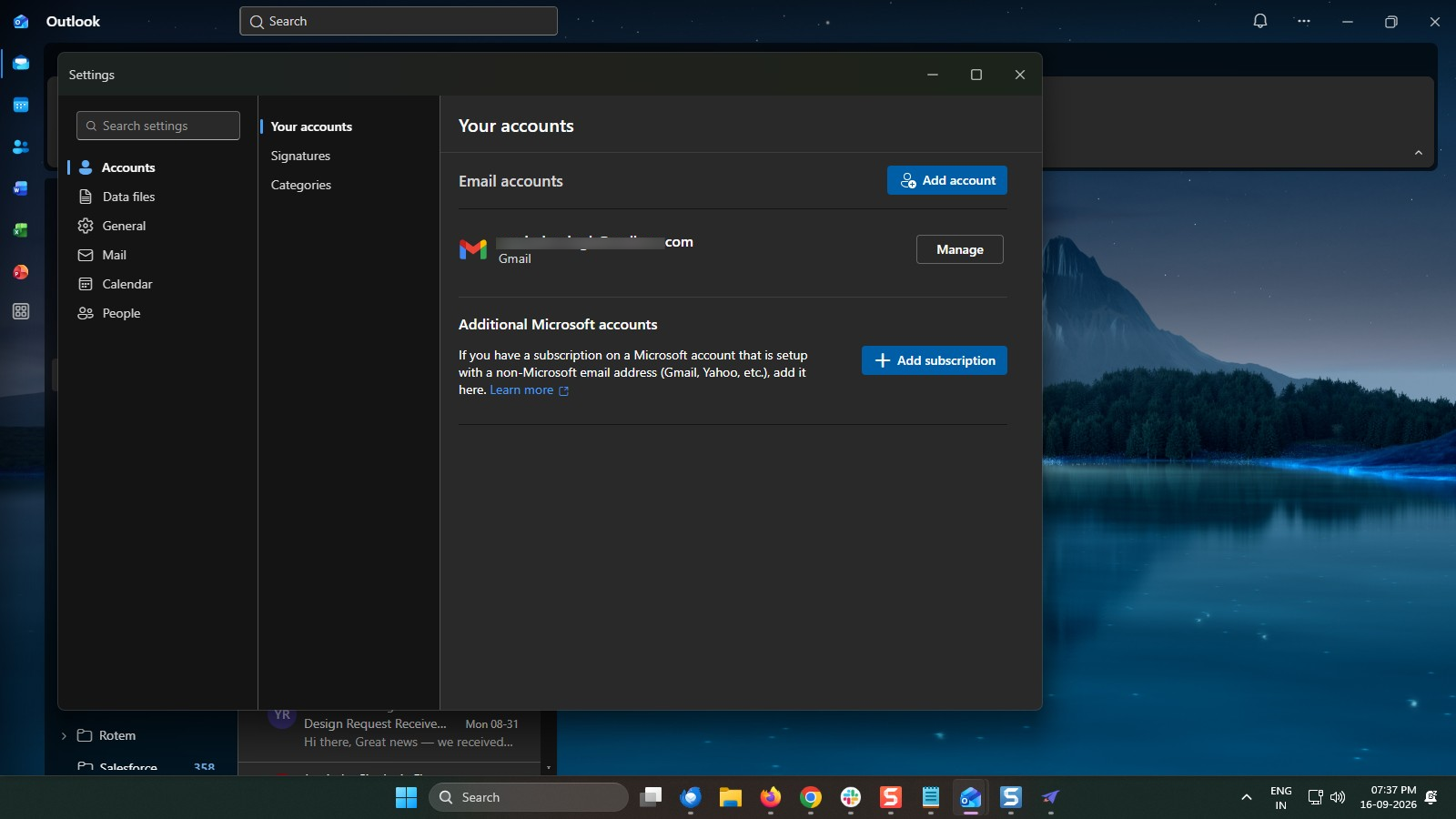 Click the Signatures tab