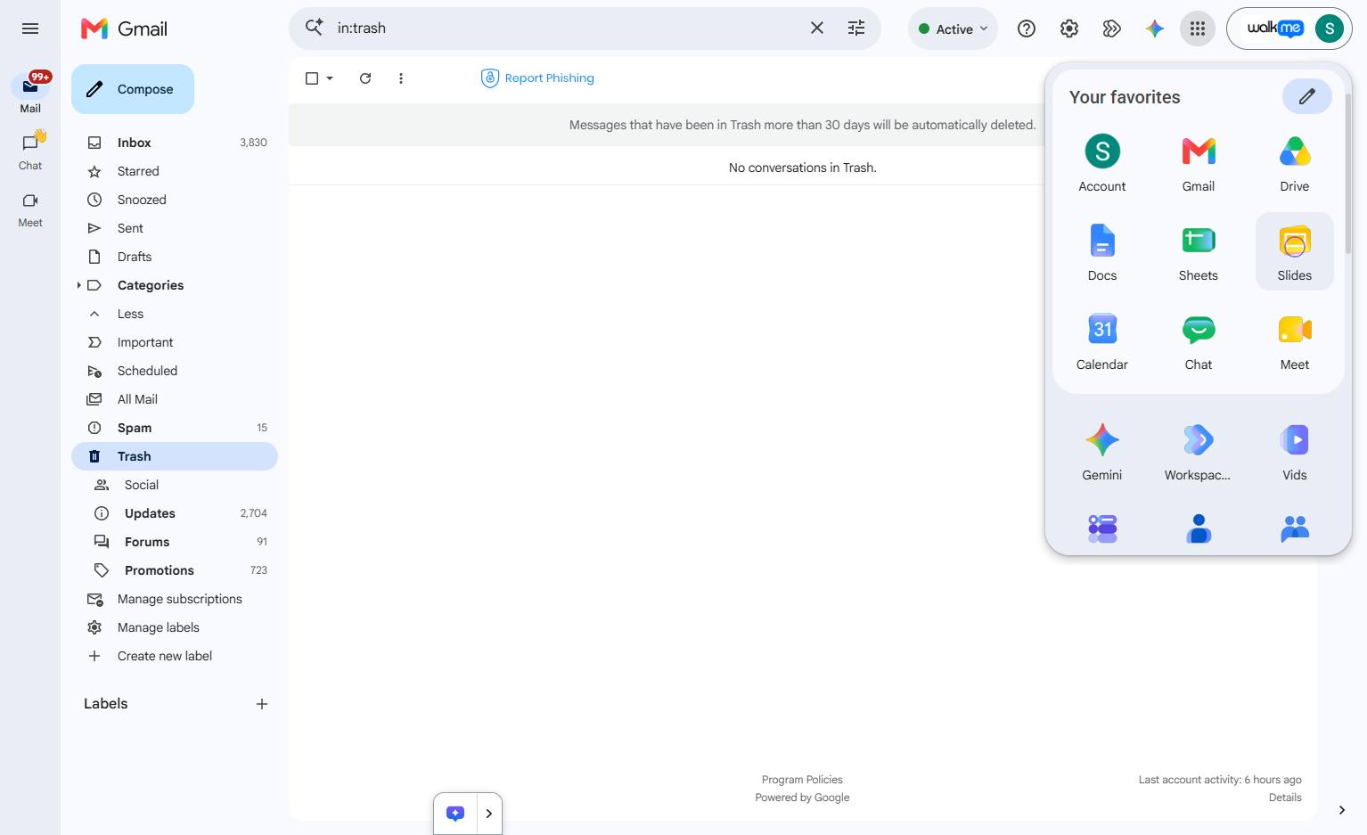 Click the Google Slides icon