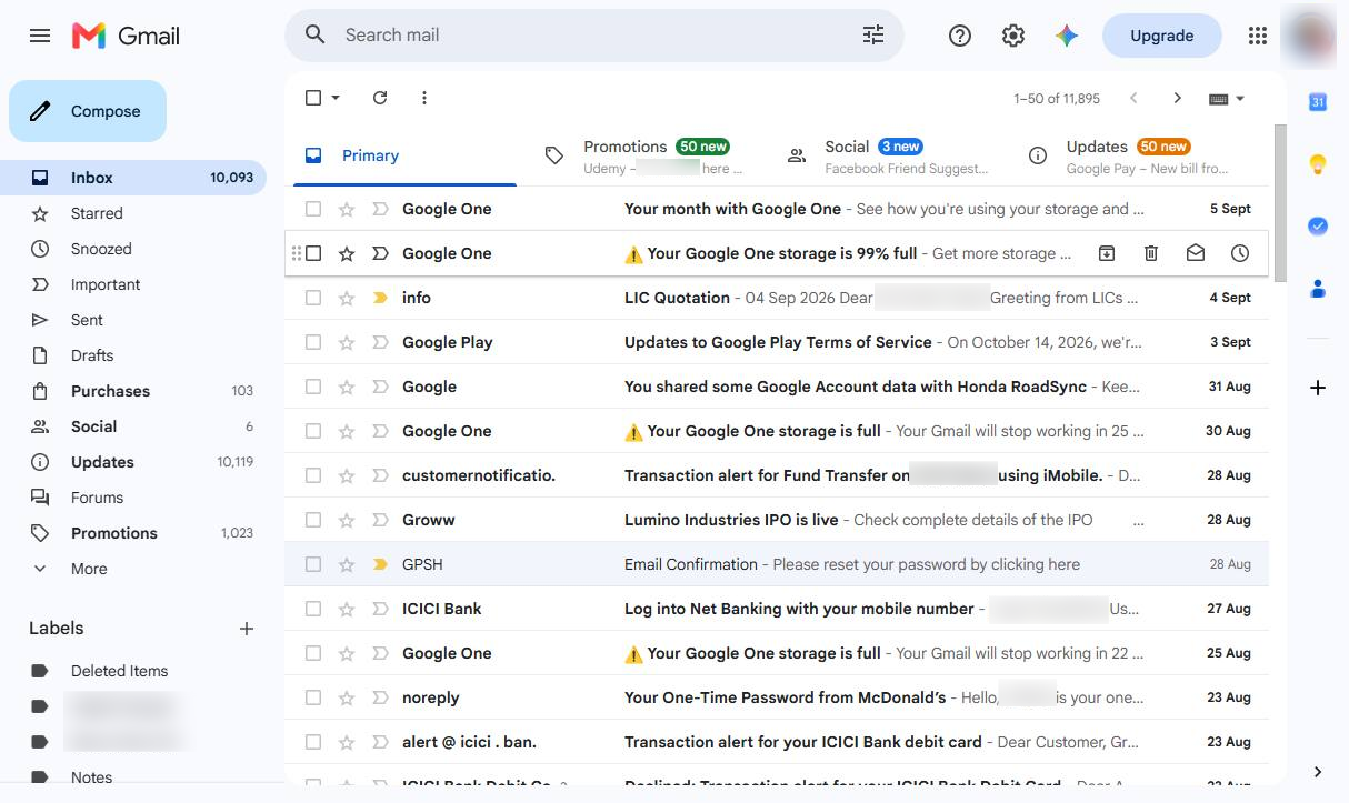 Gmailを開く