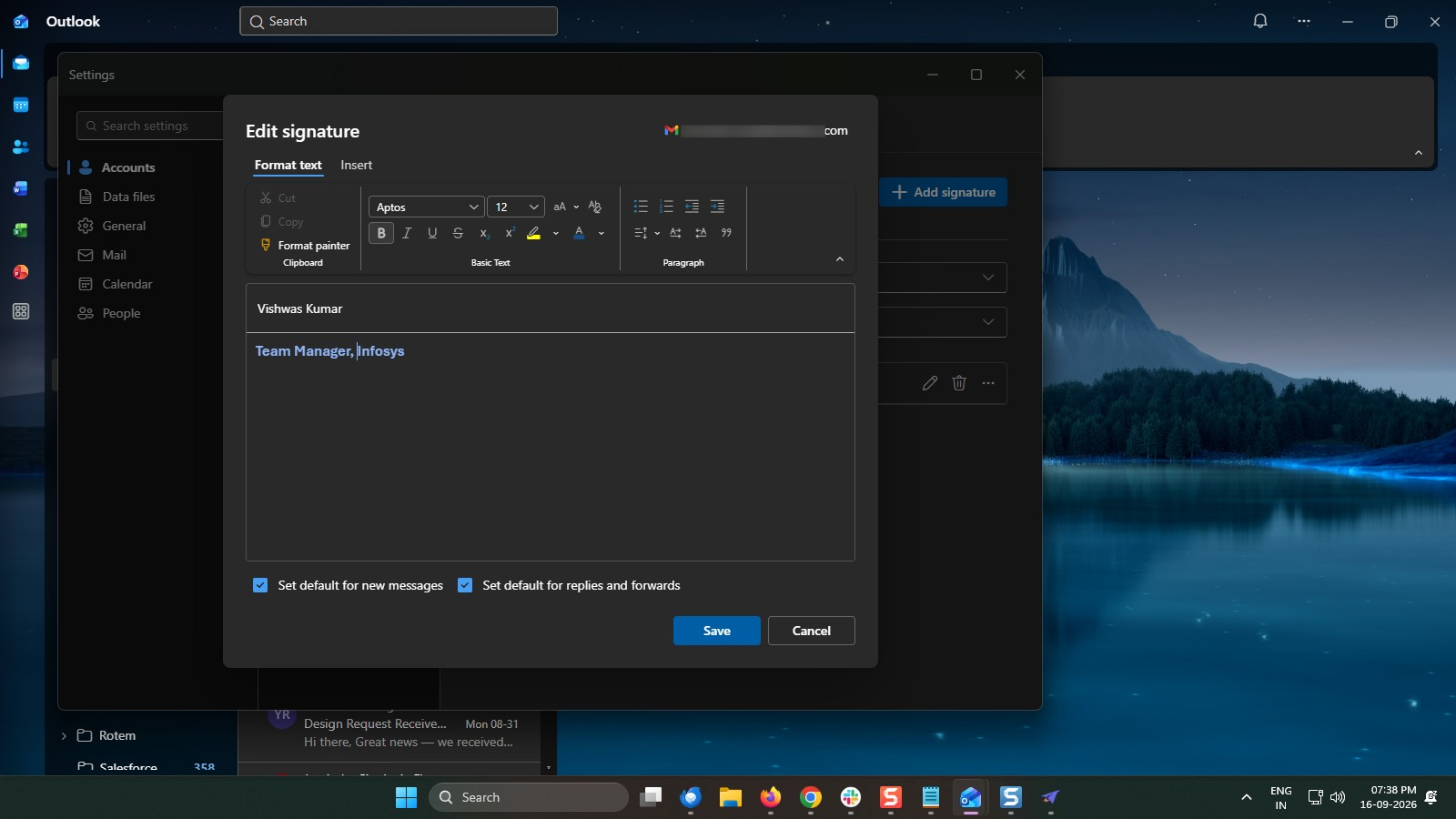Save Changes