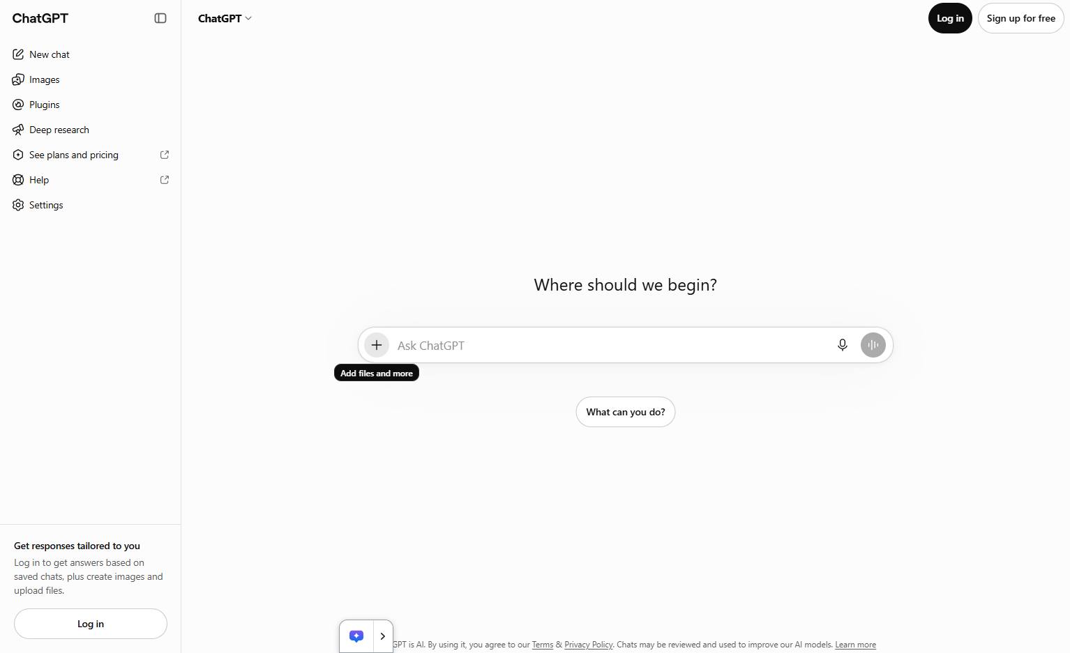 メッセージ入力欄で「+」ボタンをタップまたはクリックする