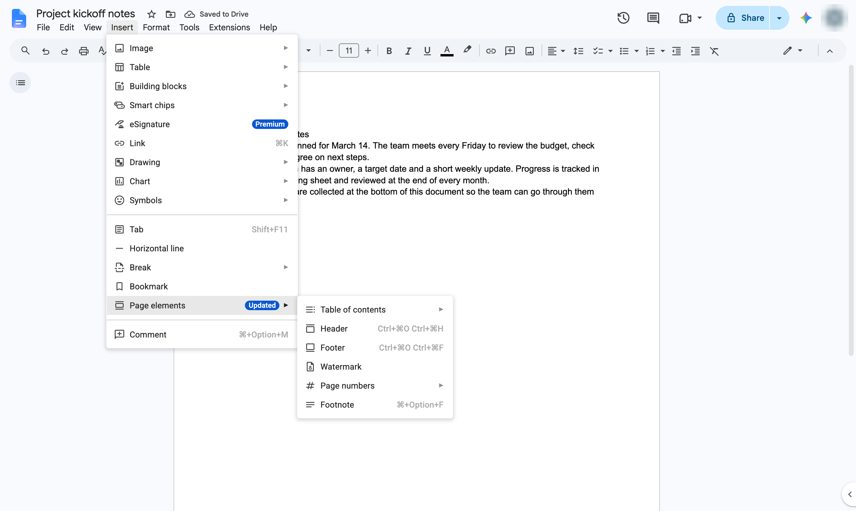 Click Page elements