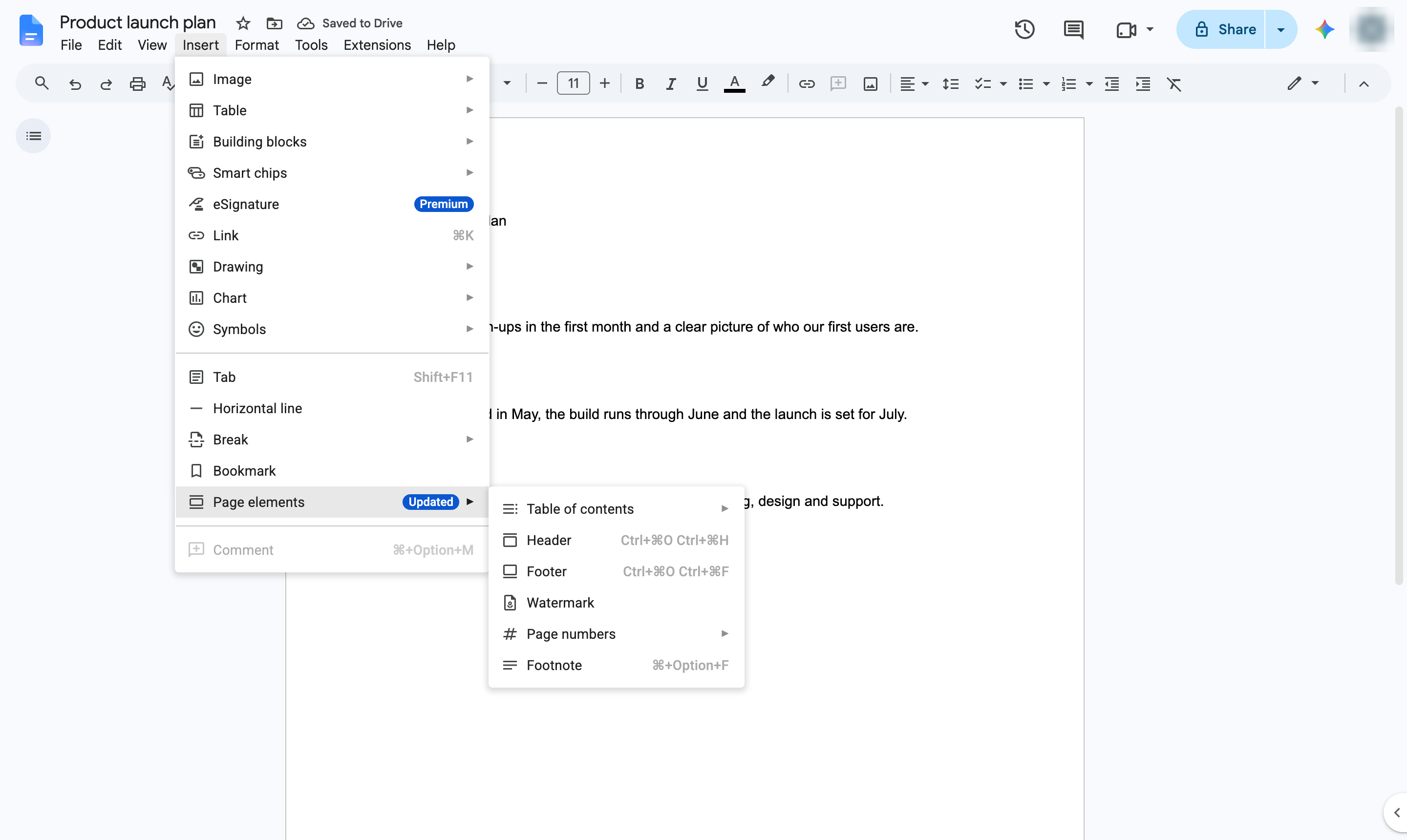 Click Page elements