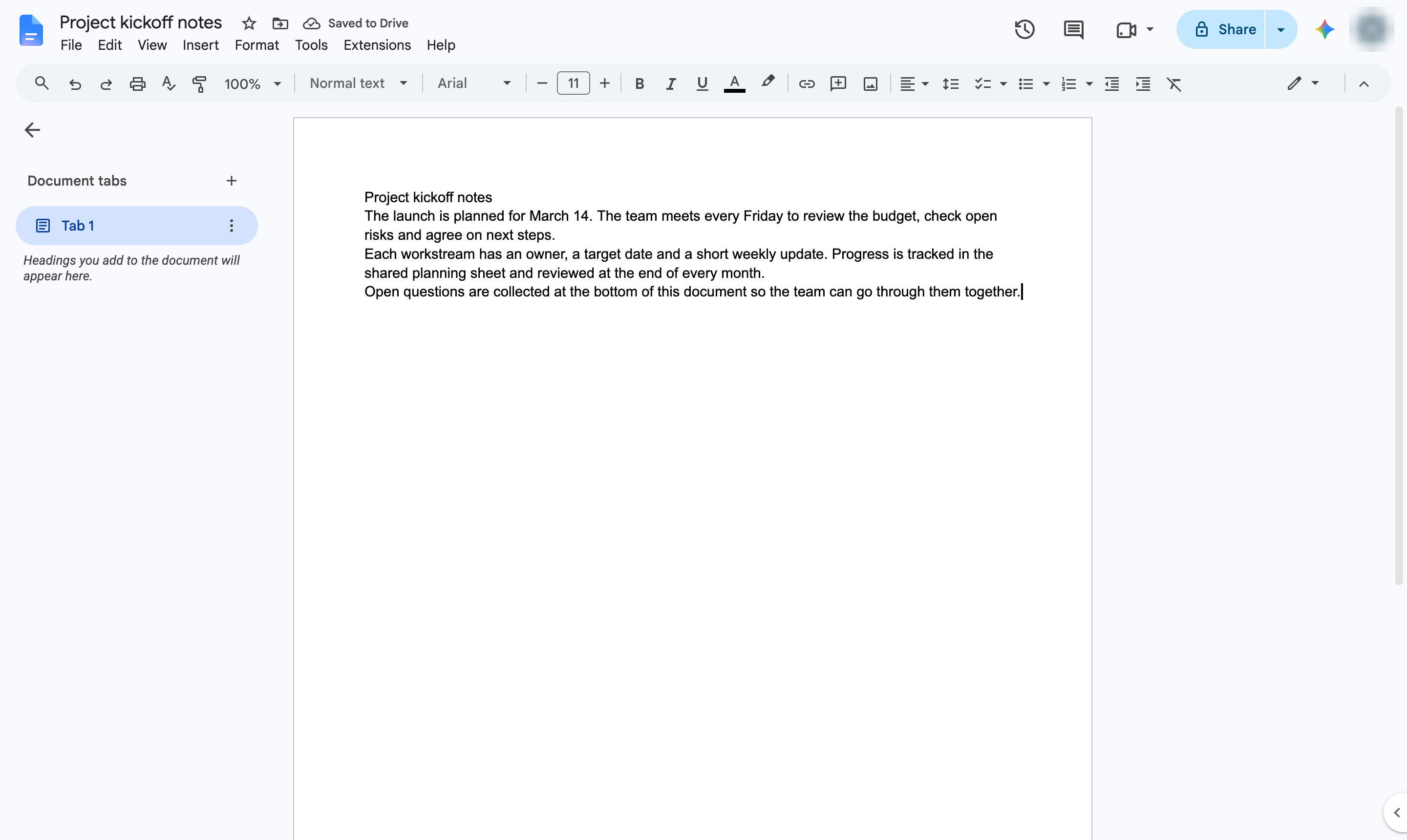 Margins changed