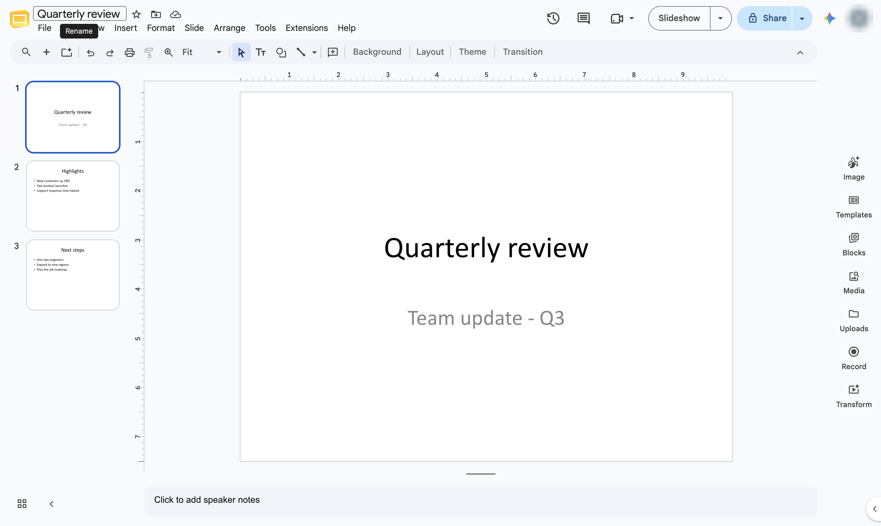 PowerPoint converted