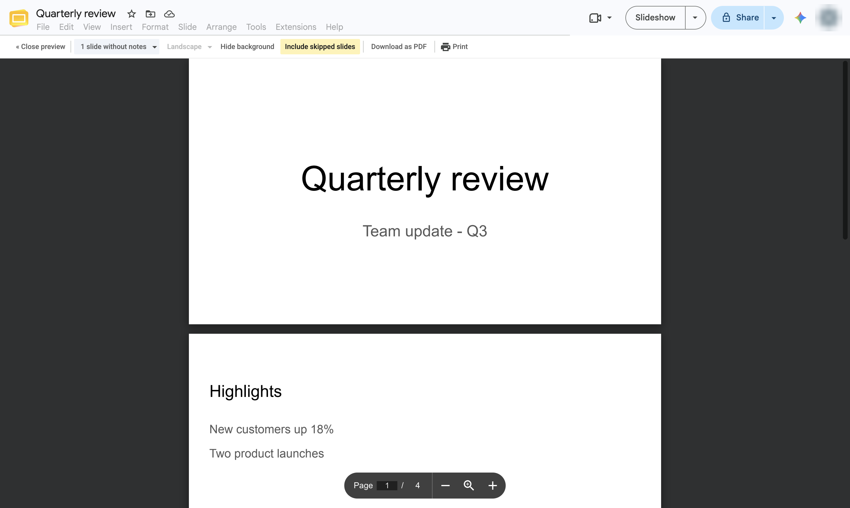 Open the layout list