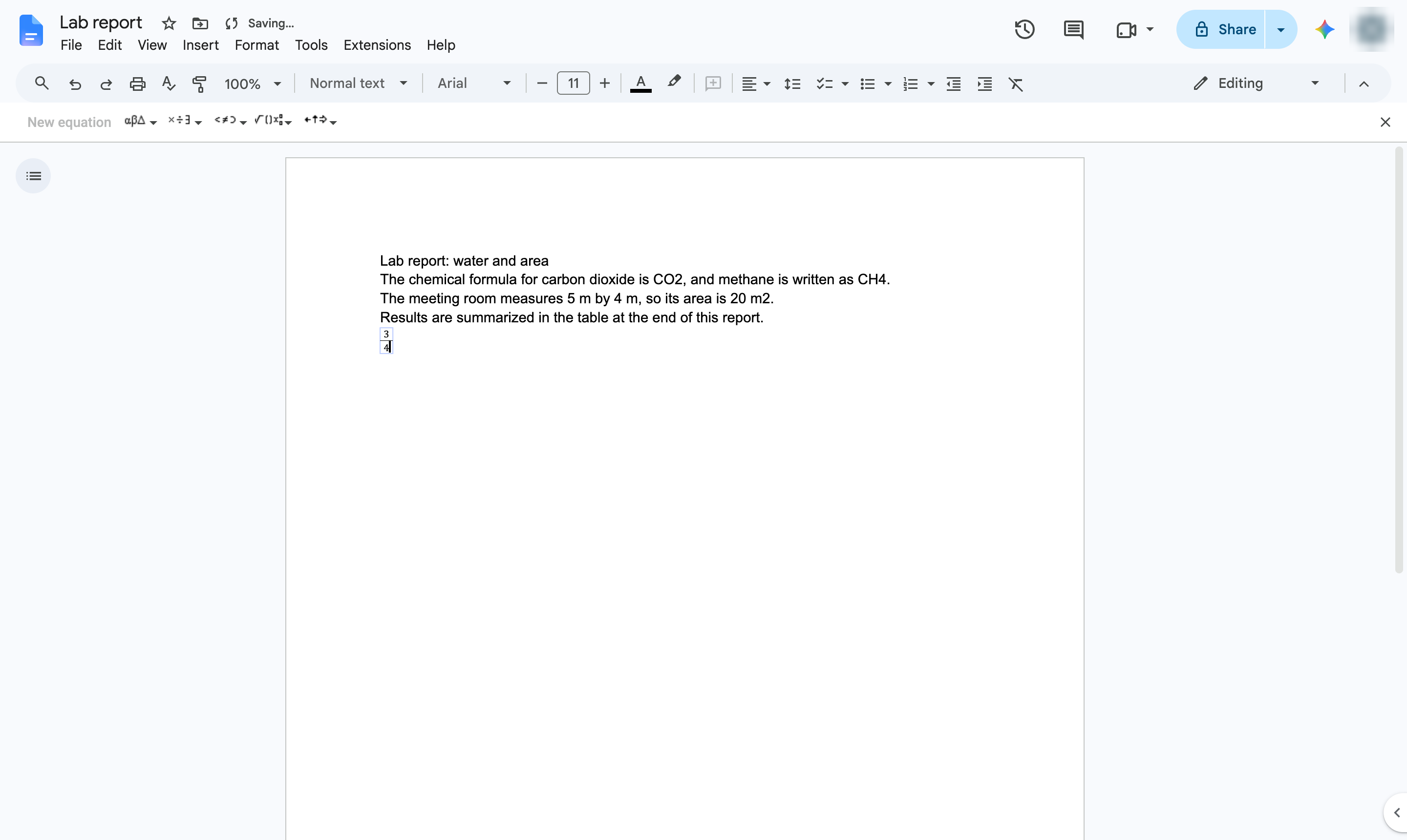 Fraction created