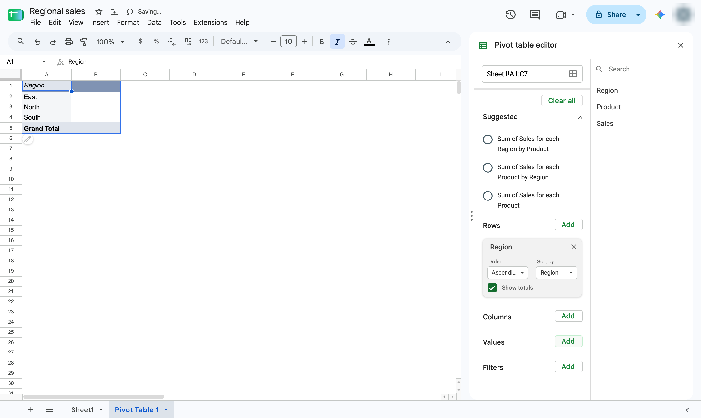 Click Add next to Values